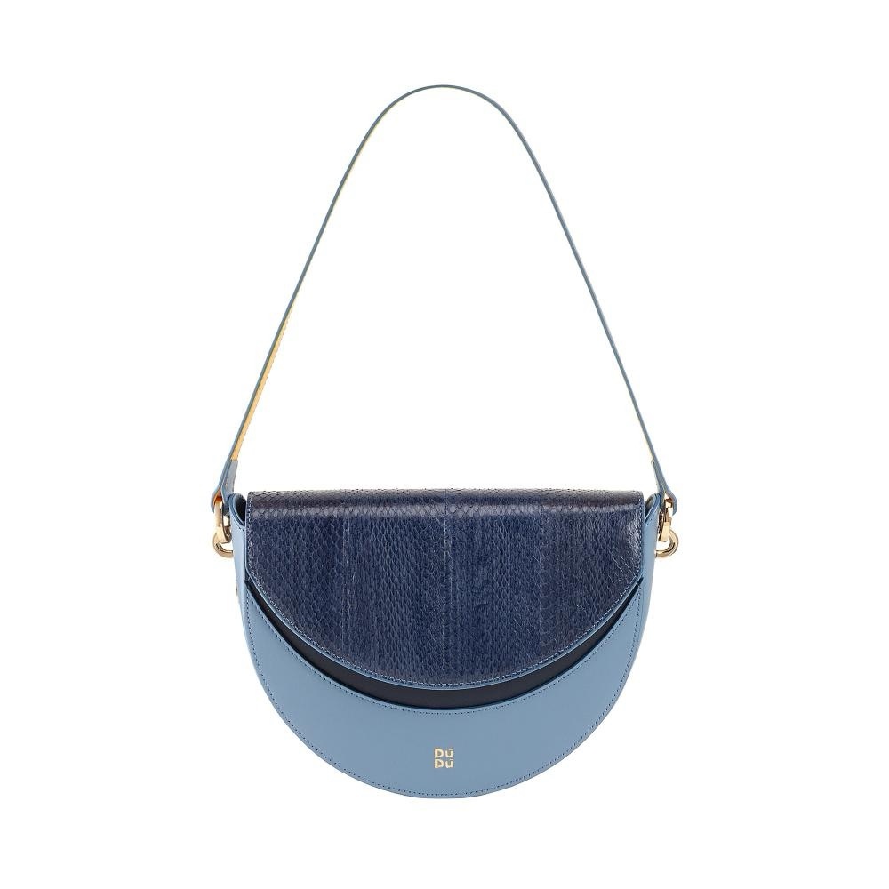 Blue Leather Women's Bag